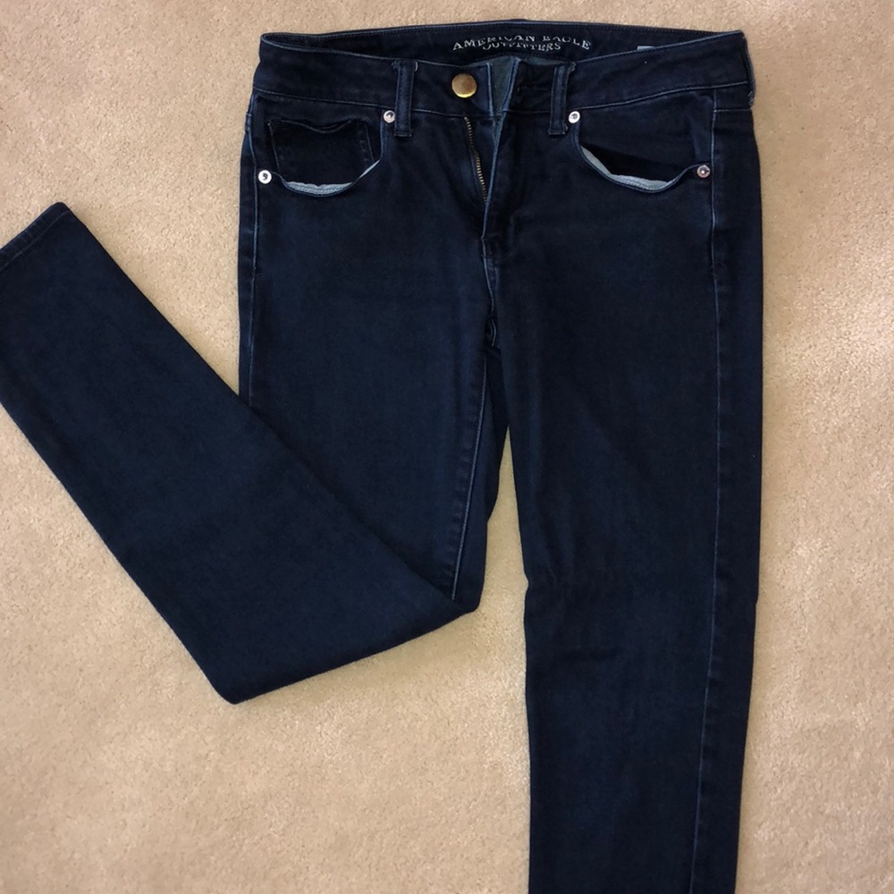 Dark Wash AE Skinny Jeans